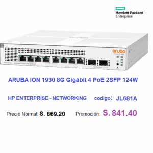HPE ARUBA ION 1930 8G 4 Poe 2SFP - JL681A