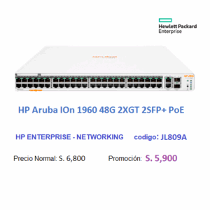 HP ARUBA IOn 1960 48G 2XGT 2SFP+ PoE 600 W - JL809A