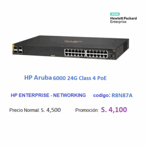 HPE Aruba 6000 24G Class 4 PoE 370W– R8N87A
