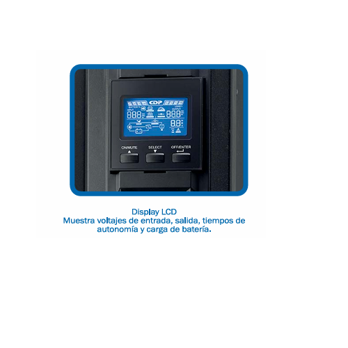 UPS CDP UPO22-6RTAX On-Line, 6000VA, 6000W. - Imagen 4