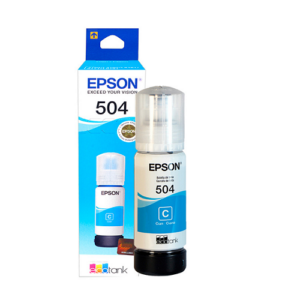 Botella de tinta EPSON T504220, color Cyan