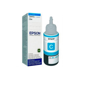 Botella de Tinta EPSON T664220, color Cian